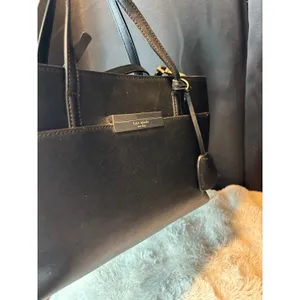 Kate Spade New York Black Saffiano Leather Satchel Crossbody Bag Gold Hardware thumbnail 12
