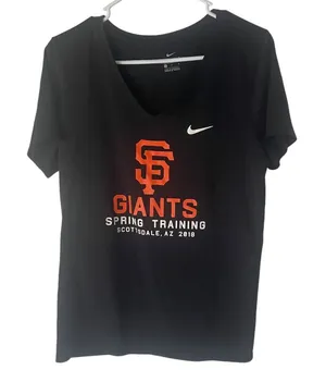 Nike Women Size Large‎ Dri Fit SF San Francisco Giants MLB Shirt thumbnail 1