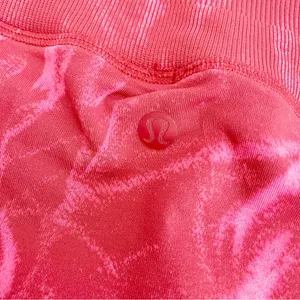 Lululemon Ebb To Street High Rise Tights Leggings: Stone Wash Chianti Red Pink thumbnail 10