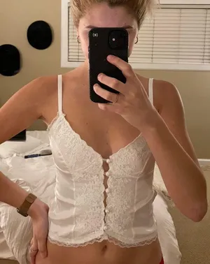 White Satin Camisole Blouse thumbnail 1