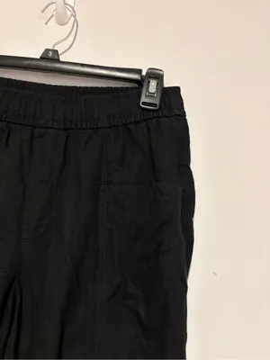 Old Navy Linen Taper Pants Black Size XS thumbnail 3
