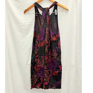 Alice + Olivia‎ Liz Back-Twist Keyhole Dress Small Rose Garden Spring Summer thumbnail 4