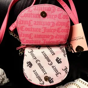 Juicy Couture Run the World Pink Mini Crossbody Chain Bag NWT thumbnail 4