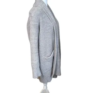 Barefoot Dreams Cozy Chic‎ Cali Cardi Longline Knit Cardigan Lounge Small Gray thumbnail 6
