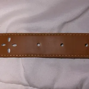Brown Belt with Cross Cutouts thumbnail 5