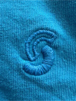 Standard Cloth Royal Blue 100% cotton embroidered logo Crewneck t-shirt, size M thumbnail 6