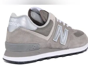 New Balance Classic 574 suede sneakers. Women’s size 8. Gray thumbnail 5