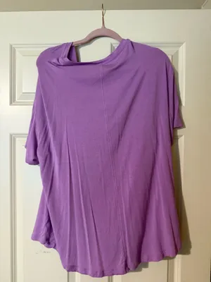 American Eagle Purple Soft & Sexy Top V Neck thumbnail 2