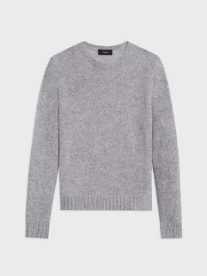 Theory Crewneck Sweater in Feather Cashmere thumbnail 2