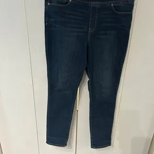 Levi's Dark Blue Skinny Women's Jeans elastic waist thumbnail 2