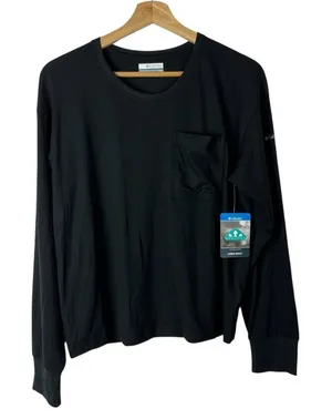 Columbia Black Boundless Trek Hiking Layer Long Sleeve Shirt M‎ thumbnail 1