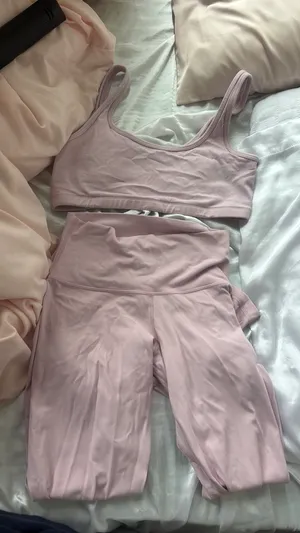 Pale pink aritzia set  thumbnail 1