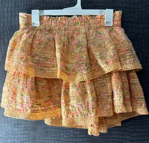 Aerie Floral Ruffle Mini Skirt thumbnail 1