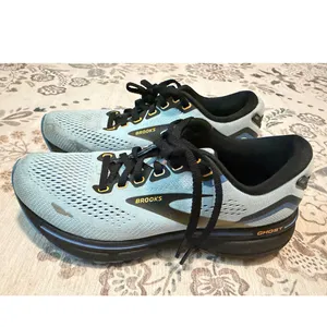 Brooks Ghost 15 Women's Running Shoes Size 5.5 Light Blue / Gold Neutral thumbnail 4
