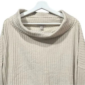 Free People Stone Cold Juicy Long Sleeve Waffle Cowl Neck Size Medium thumbnail 3