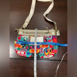Coach Poppy Pop C‎ Glam Graffiti Crossbody Multi Colors thumbnail 11