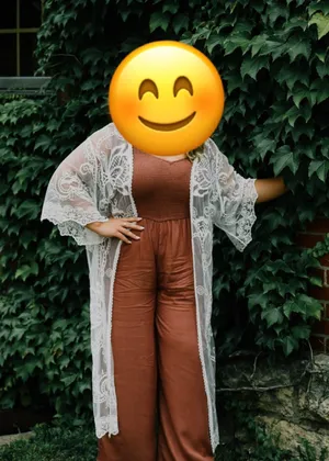 T.J.Maxx Rust colored Jumpsuit with ruffled shoulders White Size XL thumbnail 1