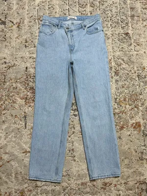 Abercrombie & fitch the 90s straight ultra high rise size 8/29 light wash thumbnail 11
