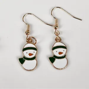 3 Pairs of Christmas Hook Earrings, Reindeer, Bell, Santa Claus, New! thumbnail 3