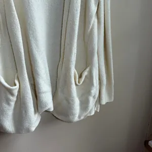 Madewell merino wool alpaca blend cream knit cardigan women's size small STAIN thumbnail 3