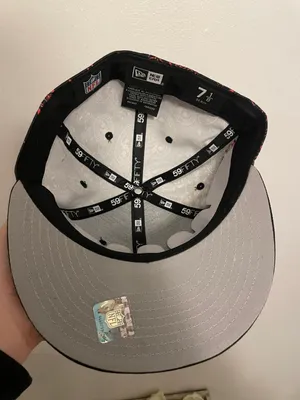 New Era Myfitteds San Francisco 49ers paisley red 30th anniversary Super Bowl patch size 7 1/8 brand new thumbnail 7