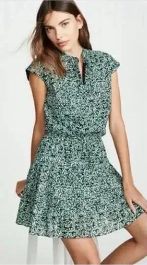 Rebecca Minkoff Floral Print Dress Women's Medium 2516 thumbnail 1