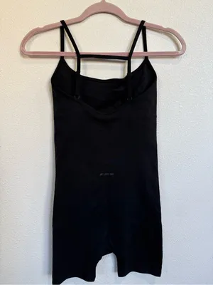 Fabletics 360 Black Seamless Onesie Romper Adjustable Strap Bodysuit thumbnail 9
