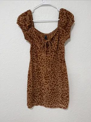 Motel Rocks Animal Print Dress Size Large (runs small) thumbnail 2