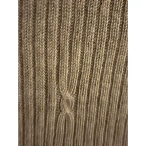 Talbots 100% Camel Hair Mock Neck Ribbed Cable Knit Sweater‎ Tan Brown Womens M thumbnail 6