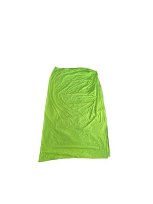 SKIMS Swim Sarong Skirt 3X Neon Green Mesh Ring Maxi Cover Up NWT Festival thumbnail 6