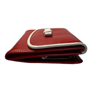 Vintage Rolfs Red Calfskin Leather Wallet | Coin Purse | Snap Closure thumbnail 4