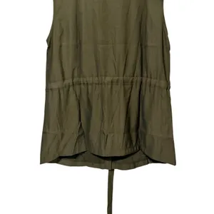 Ninexis Womens Olive Green Utility Vest Sleeveless Button Up Cargo Pocket L NEW thumbnail 5