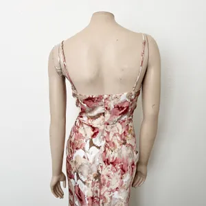[Selfie Leslie] Lake Como Abstract Rose Floral Print Cami Midi Dress NWT Size XL thumbnail 4
