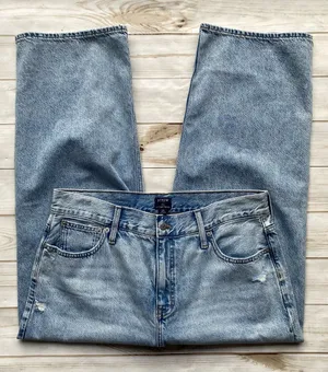 J. Crew 90s vintage baggy fit stone washed cropped ankle length denim jeans 33 thumbnail 1