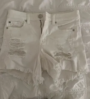White American Eagle Ripped Jean Shorts thumbnail 1