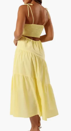 Petal and Pup Nordstrom Yellow Maxi Dress thumbnail 3