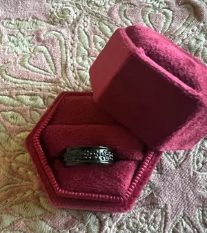 & Other Stories Women’s Stainless Steel Black Polished Finish Adjustable Ring Size 6-9 thumbnail 1