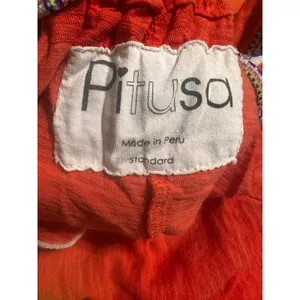 Pitusa Pima Inca Jumpsuit Blood Orange Harem Drop Crotch Standard M‎ L XL Peru thumbnail 5