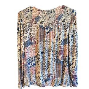 Knox‎ Rose Medium Floral Surplice Wrap Front Blouse Multicolor Boho Top Size M thumbnail 8