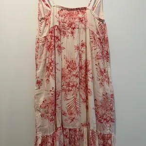 Old Navy Women's Small Floral Tropical Print Spaghetti Strap Midi Dress Pink thumbnail 8