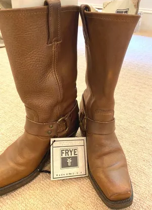 Frye Harness Boots Brown Leather 12R thumbnail 3