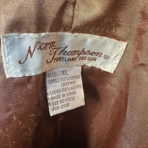 Vintage tan western XL Yellowstone vintage leather jacket thumbnail 5