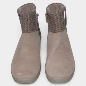 Skechers Martha Stewart Pier-Lite Fall Stunner Suede Boots 8.5 Taupe NWT thumbnail 4