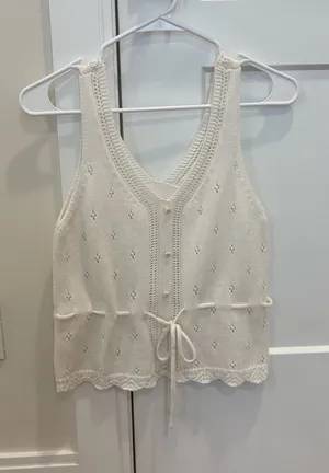 Altar'd State Knit V-Neck Tie-Front Tank thumbnail 1