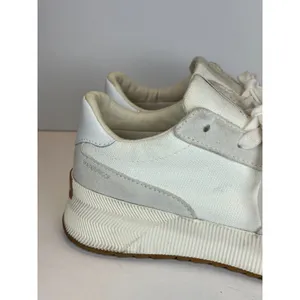 Sorel Out N About III Low Waterproof Sneakers Women 8.5 Sea Salt Canvas Suede thumbnail 7