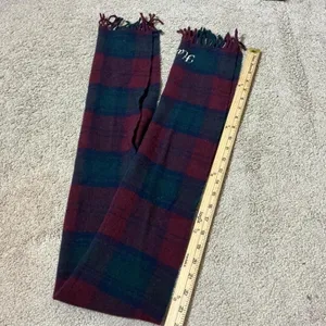 Harvard Tartan Plaid‎ Lambswool Scarf Embroidered Initials Made in Scotland thumbnail 6