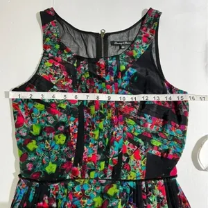 Broadway & Broome Silk Floral Pleated Mini Dress Size 0 thumbnail 7
