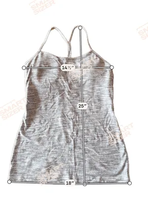 Lululemon Women’s Power Y Tank Top Space Dye Camo White Silver Spoon thumbnail 2