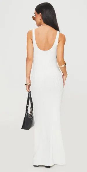 Princess Polly White Maxi Dress thumbnail 4