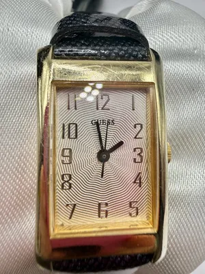 GUESS NEW Women's Quartz Rectangular Watch Gold Tone Case Silver Dial 27mm thumbnail 4